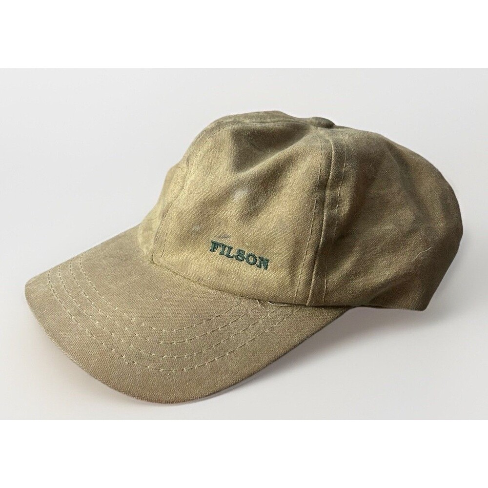 CC Filson Logger Cap Oil Tin Low-Profile Tan One Size 100% Cotton USA